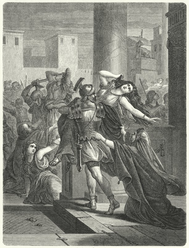 Ratto delle Sabine (incisione) da German School