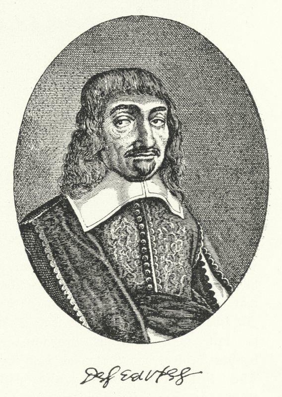 René Descartes, filosofo francese (incisione) da German School
