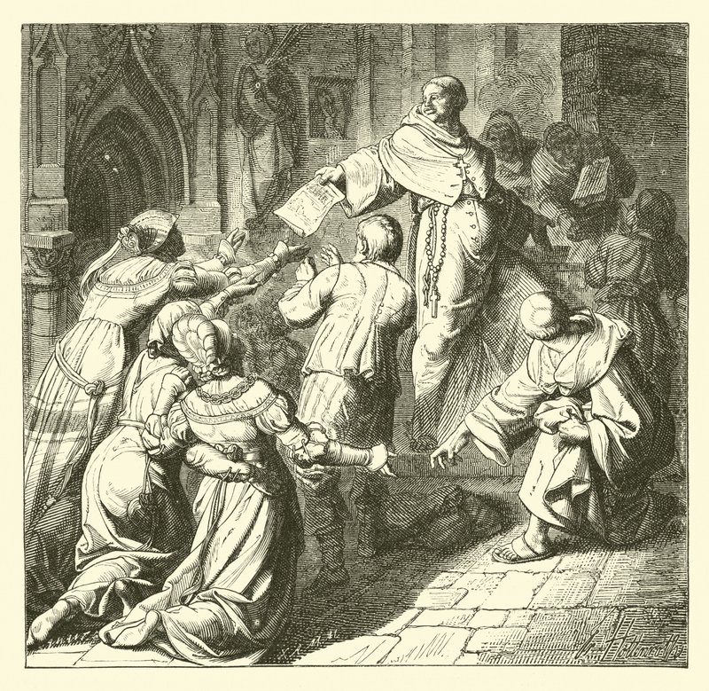 Vendita delle indulgenze da German School