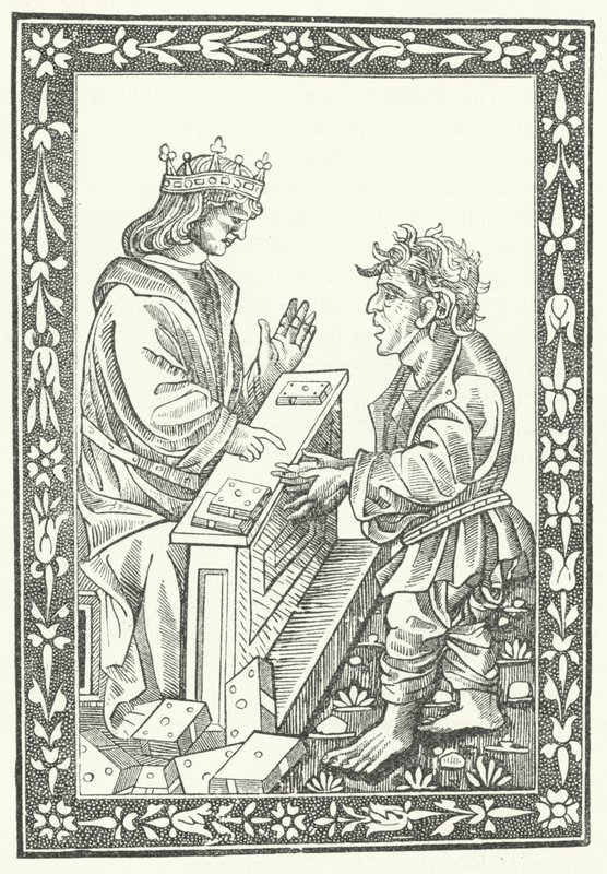Salomone e Marcolfo (incisione) da German School
