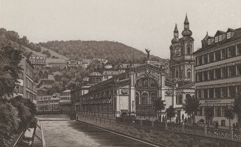Sprudel-Colonnade (litografia) da German School