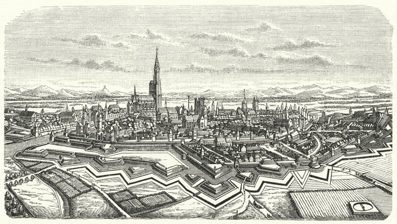 Strasburgo nel XVII secolo da German School