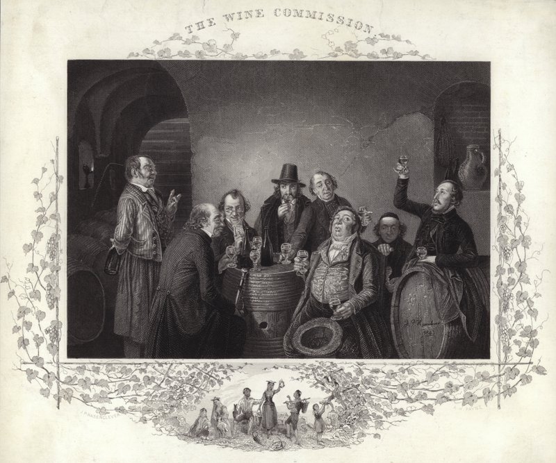 La Commissione del Vino (incisione) da German School