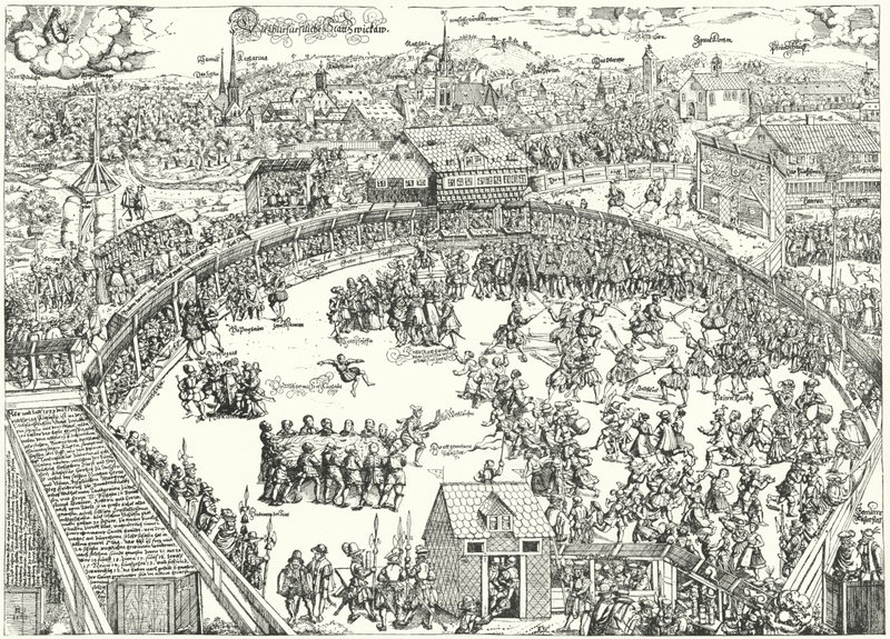 Torneo a Zwickau, agosto 1573 da German School