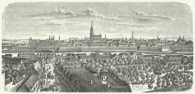 Vienna a metà del XVII secolo da German School