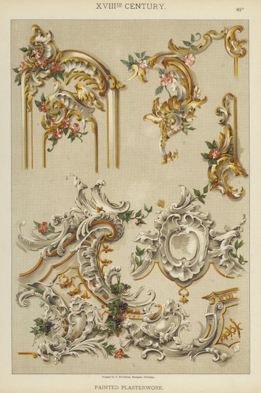 XVIII secolo, intonaco dipinto da German School