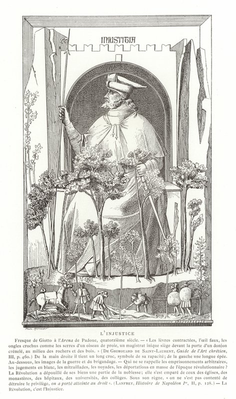 Ingiustizia da Giotto di Bondone