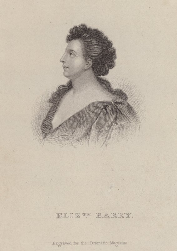 Elizabeth Barry, attrice inglese da Godfrey (after) Kneller