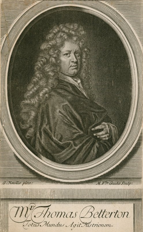 Mr Thomas Betterton, attore da Godfrey Kneller