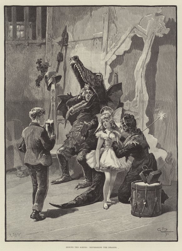 Dietro le quinte, rinfrescando il drago da Gordon Frederick Browne