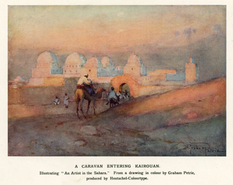 Una carovana che entra a Kairouan da Graham Petrie
