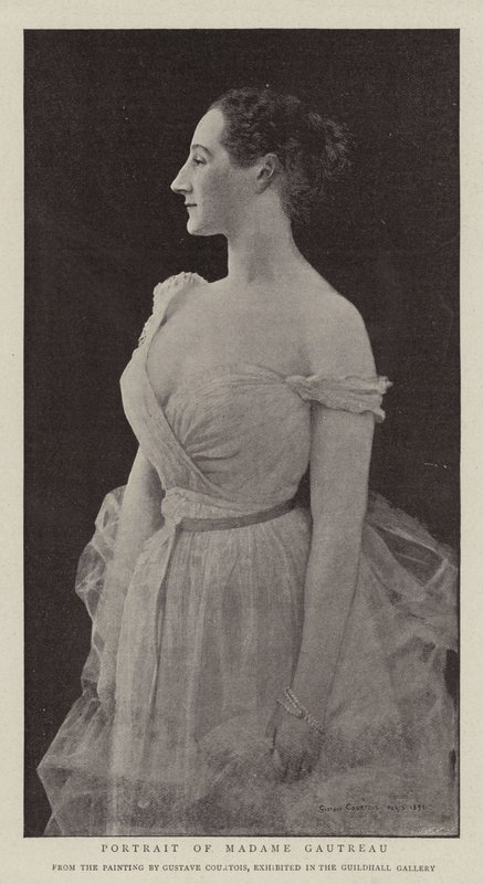 Ritratto di Madame Gautreau da Gustave Claude Etienne Courtois