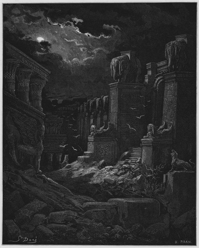 Babilonia caduta da Gustave Dore