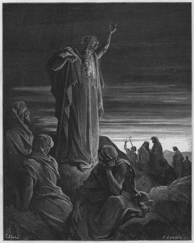 Ezechiele profetizza da Gustave Dore