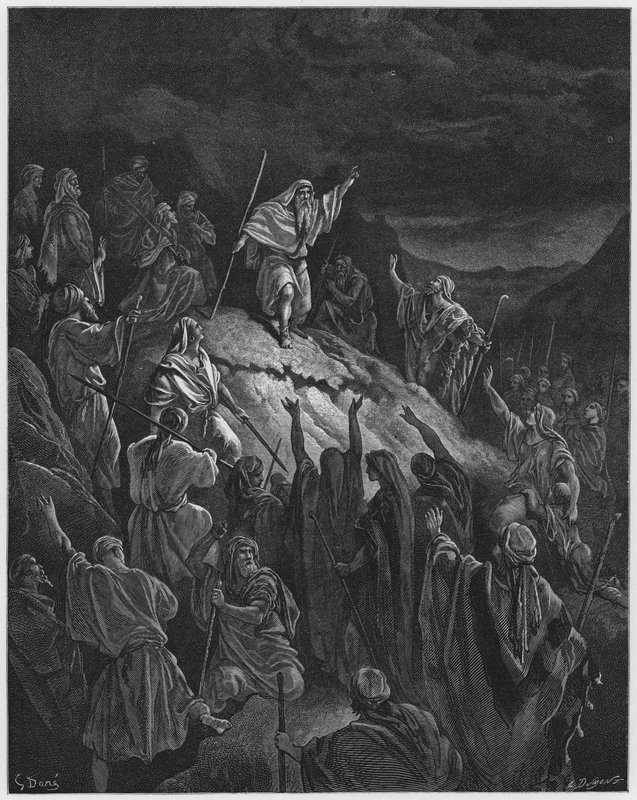 Mattatia appella i rifugiati ebrei da Gustave Dore