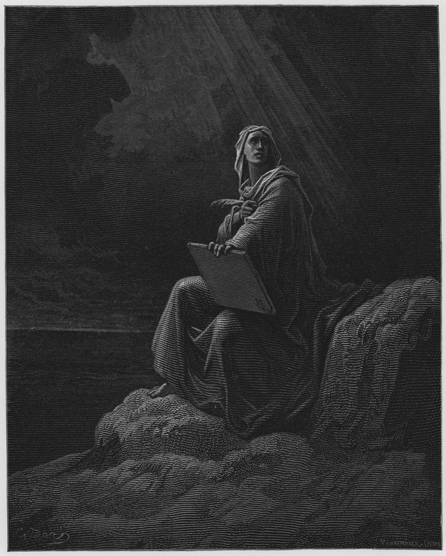San Giovanni a Patmos da Gustave Dore