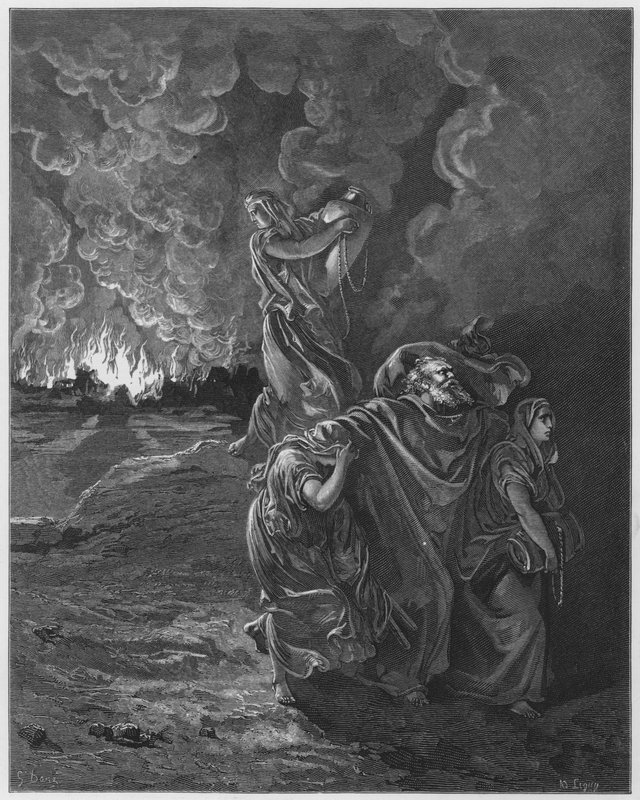 La fuga di Lot da Gustave Dore