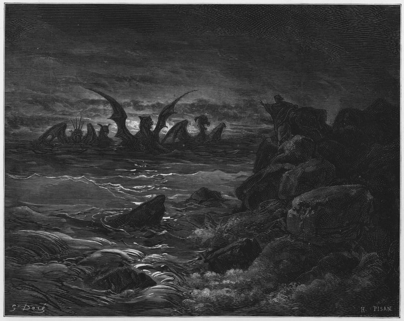 La visione delle quattro bestie da Gustave Dore