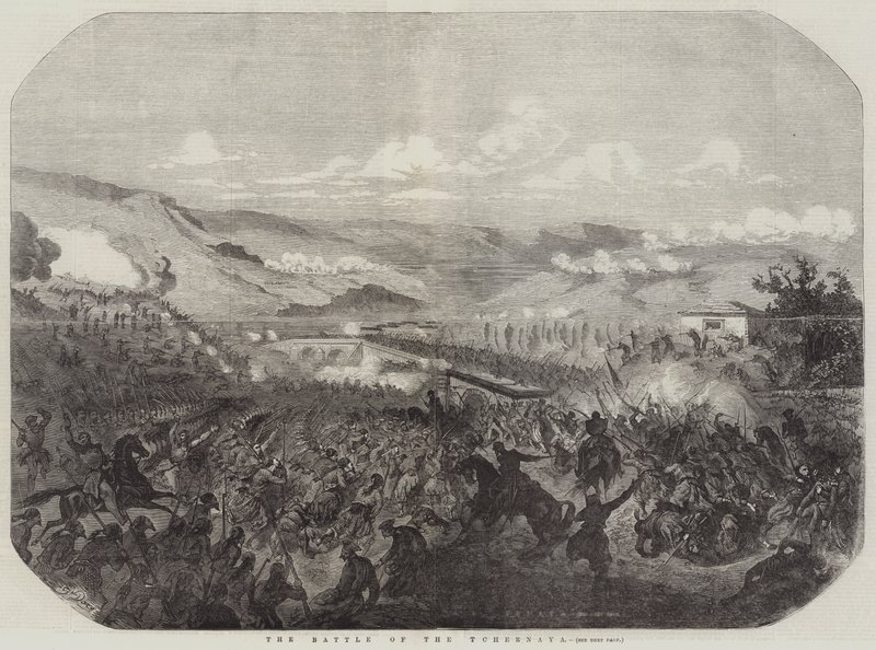 La Battaglia del Tchernaya da Gustave Dore