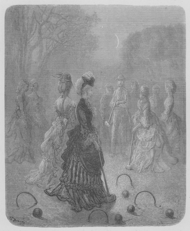 La Partita di Croquet in un Giardino di Belgravia da Gustave after Dore