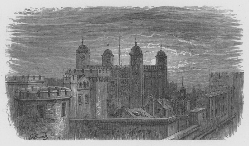 La Torre di Londra da Gustave after Dore