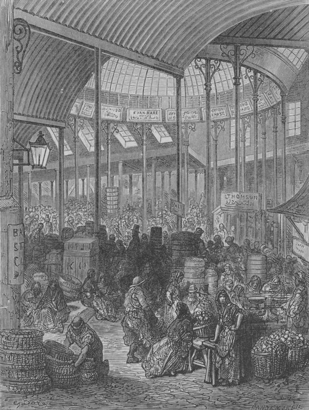 Mercato Di Verdure E Frutta da Gustave after Dore