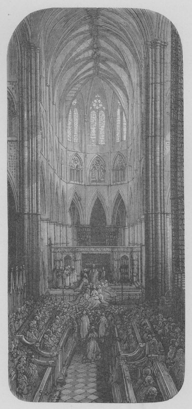 Un Matrimonio a Westminster da Gustave after Dore
