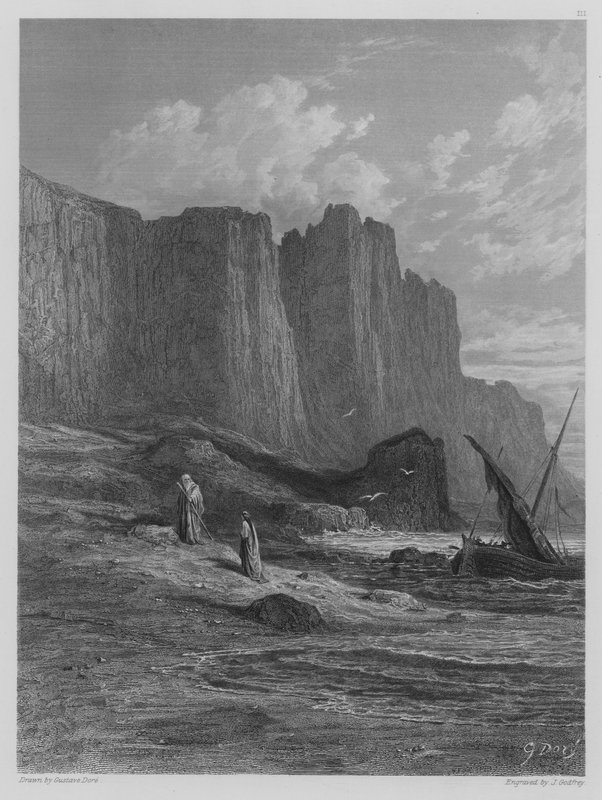 Vivien e Merlino sbarcano da Gustave after Dore