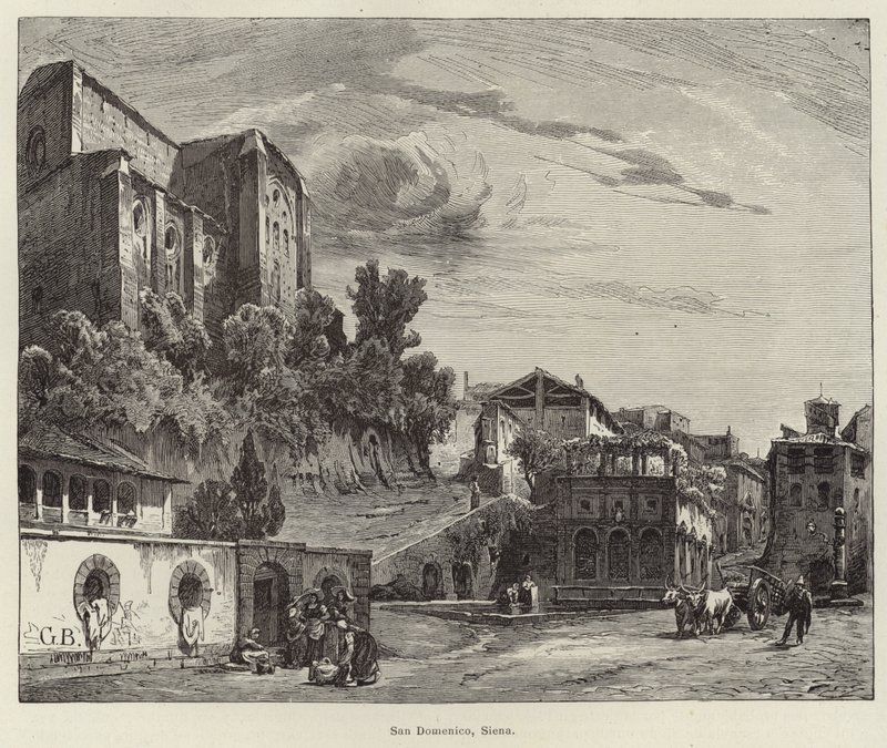 Basilica di San Domenico, Siena da Gustave Bauernfeind
