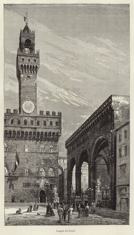 Loggia dei Lanzi da Gustave Bauernfeind