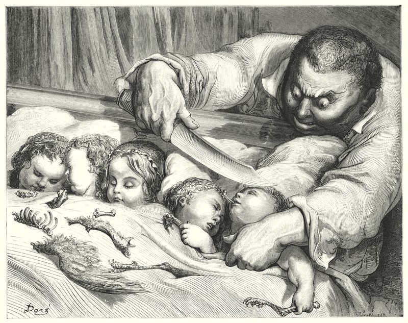 Le Petit Poucet (incisione) da Gustave Dore