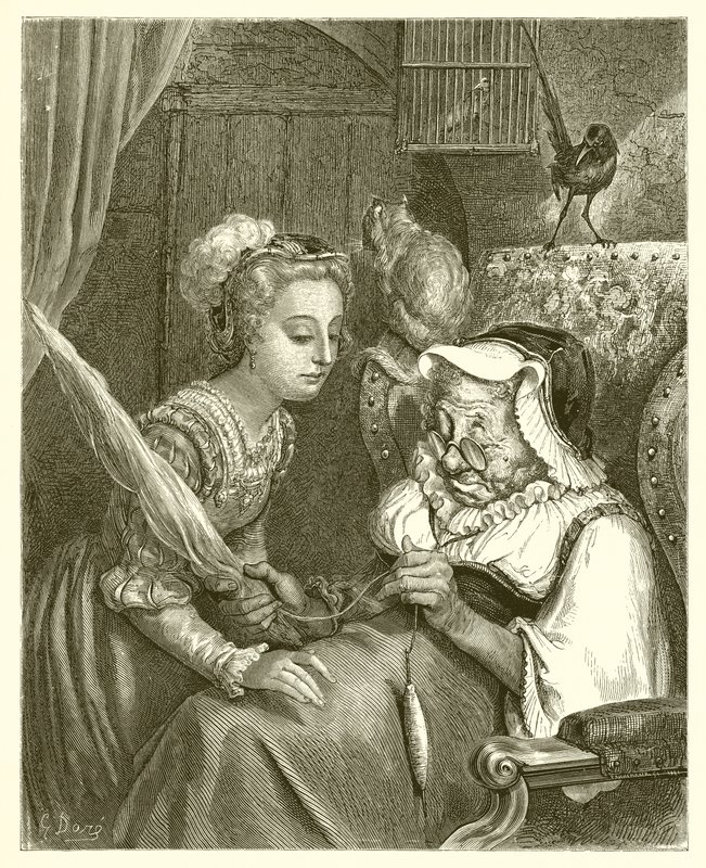 La principessa e la fata Spite da Gustave Dore