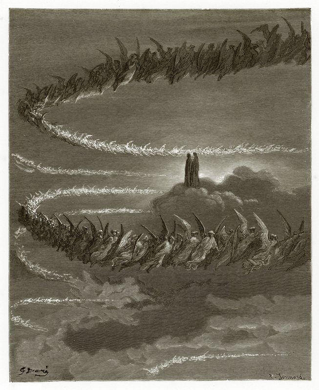 Gli spiriti in Giove da Gustave Dore