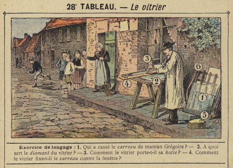 Il vetraio da Gustave Fraipont