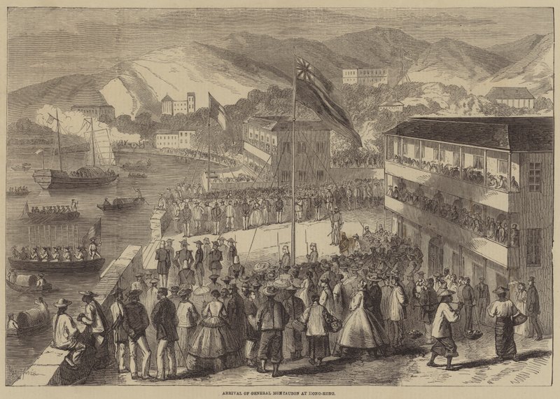 Arrivo del generale Montaubon a Hong Kong da Gustave Janet