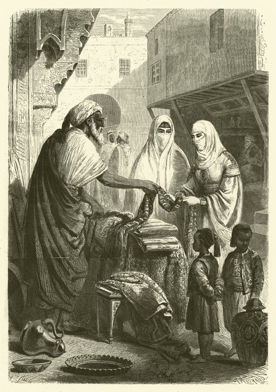 Bazar a Mogador, Marocco da Gustave Janet