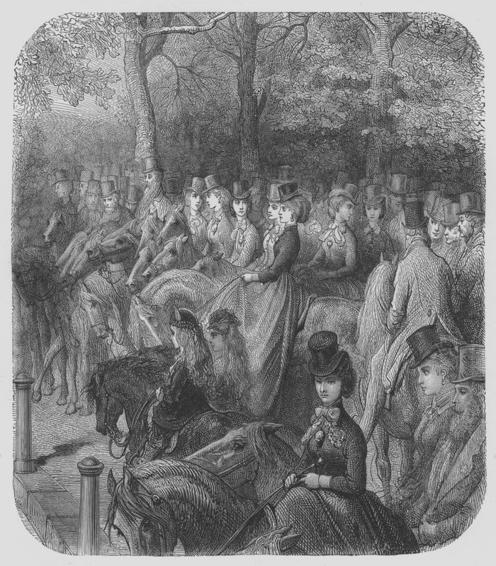 Hyde-Park, Le Amazzoni da Gustave after Dore