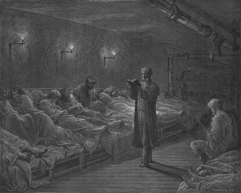 Un predicatore laico da Gustave after Dore