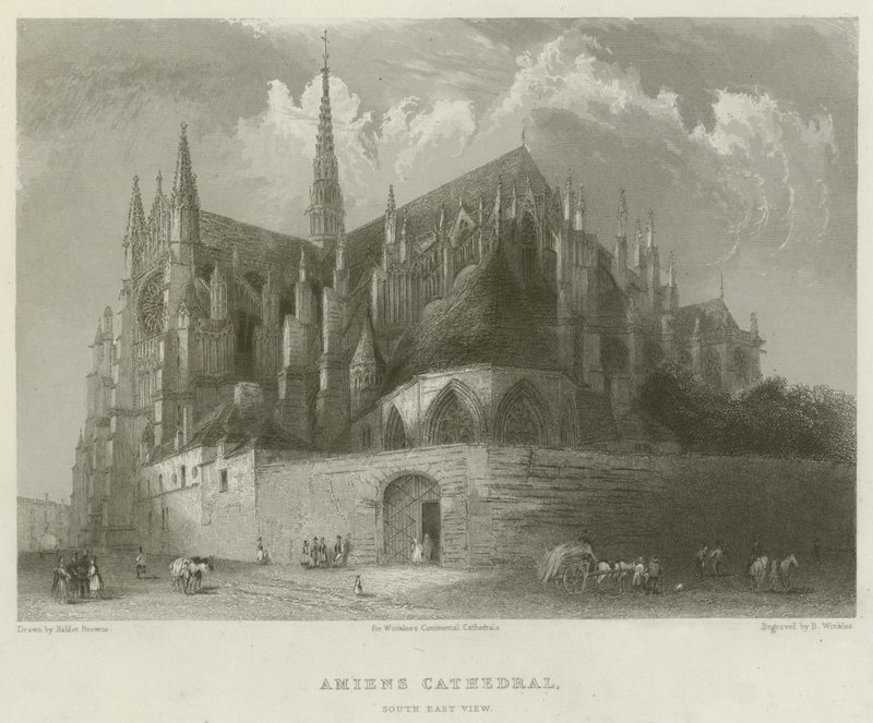 Cattedrale di Amiens, vista sud-est da Hablot Knight Browne