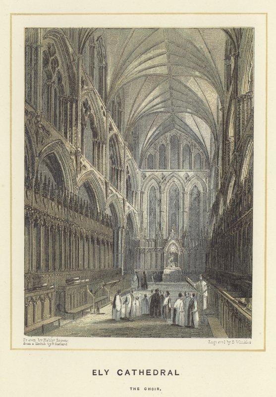 Cattedrale di Ely, il coro da Hablot Knight Browne