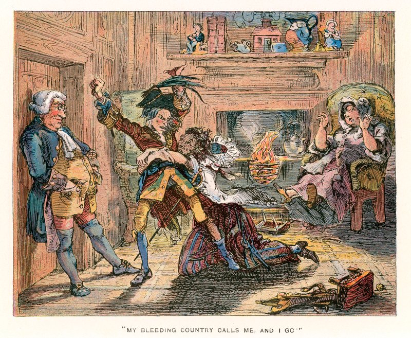 Illustrazione per Barnaby Rudge da Hablot Knight Browne