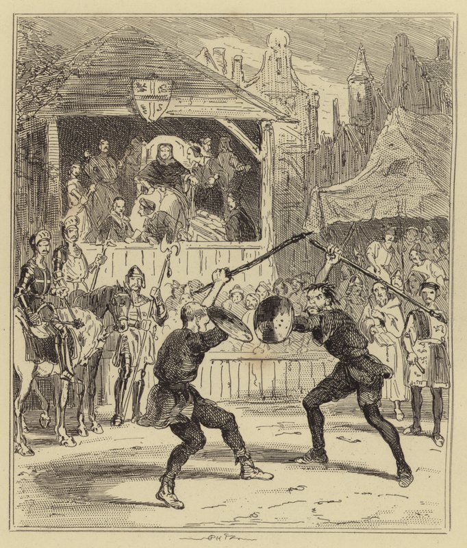Processo per battaglia da Hablot Knight Browne