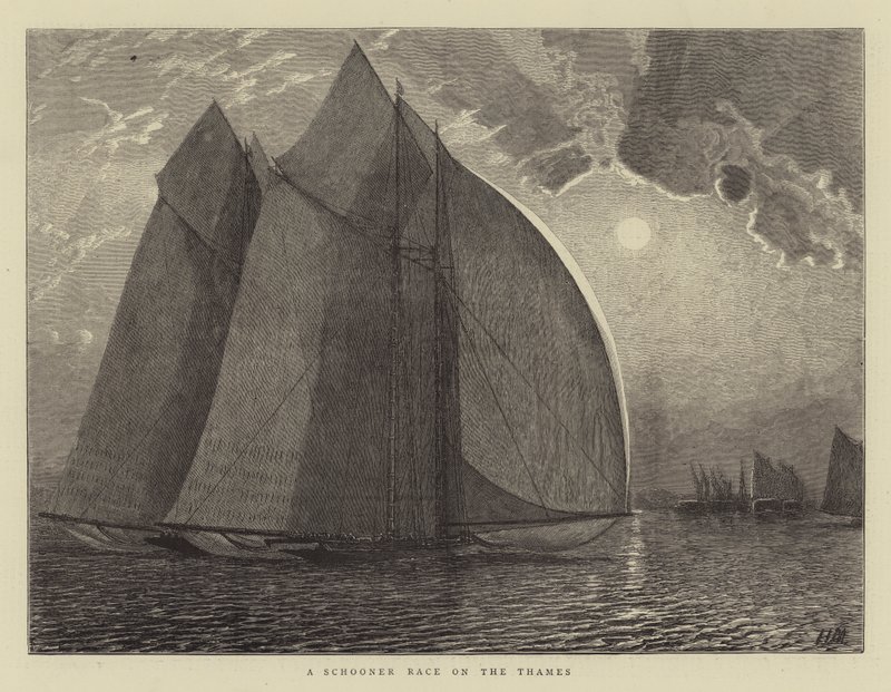 Gara di schooner sul Tamigi da Hamilton Macallum