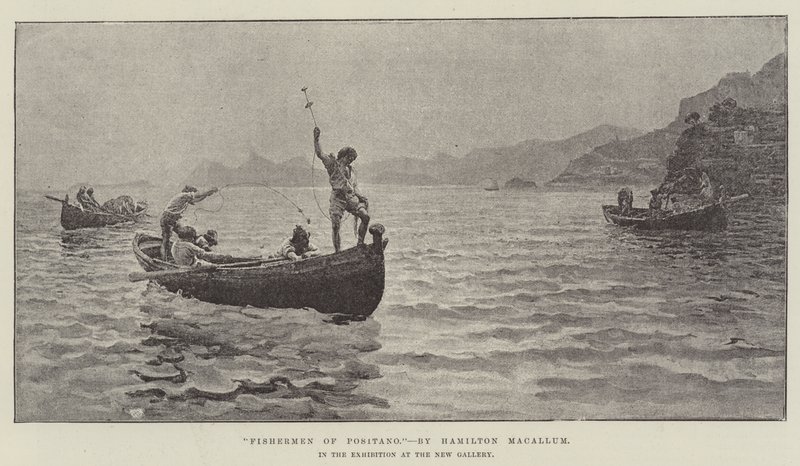 Pescatore di Positano, nella mostra alla New Gallery da Hamilton Macallum