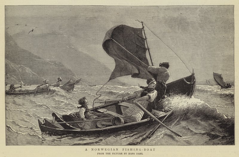 Una barca da pesca norvegese da Hans Dahl