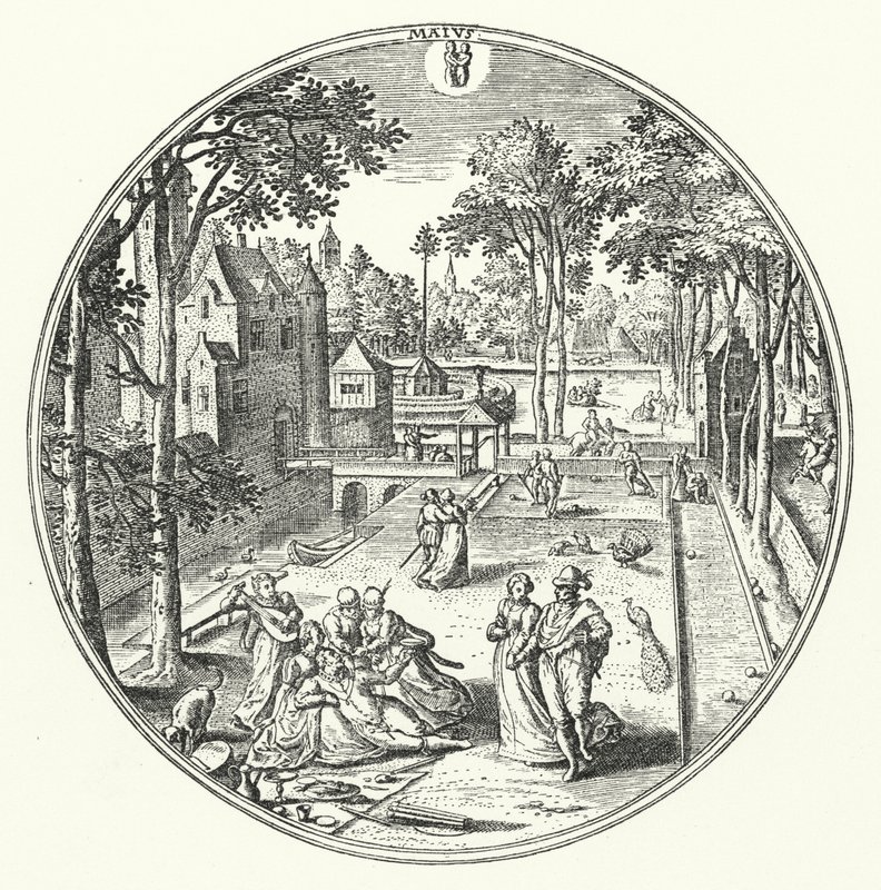 Maggio (incisione) da Hans (after) Bol