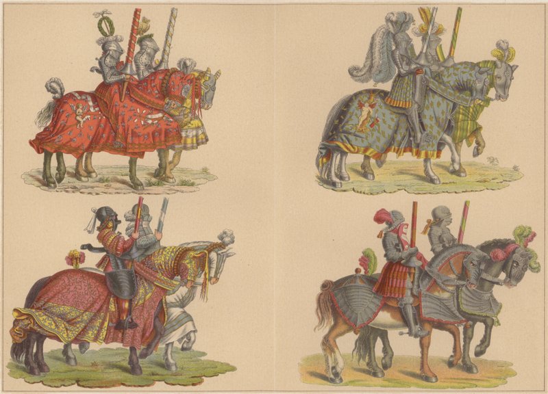 Cavalieri a cavallo da Hans (after) Burgkmair