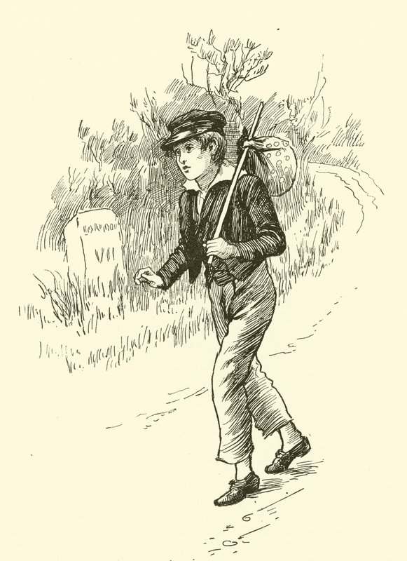 Oliver Twist, sulla strada per Londra da Harold Copping