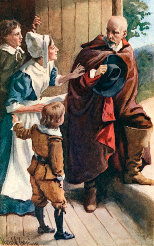 Il visitatore di Christiana da Harold Copping