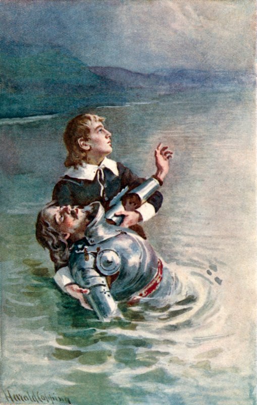 Attraversando il fiume da Harold Copping